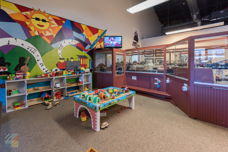 Kids play area at the Wilmington Railroad Museum