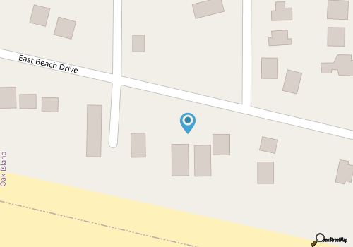GOLF CART Included Oak Island Cottage - Pet-friendly, Fire Pit, Porch, Sleeps 8 map location