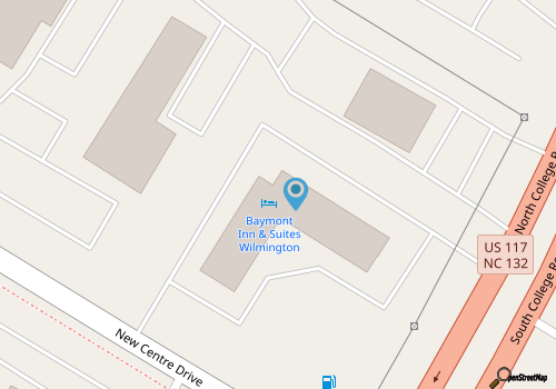 Baymont Inn & Suites Wilmington map location