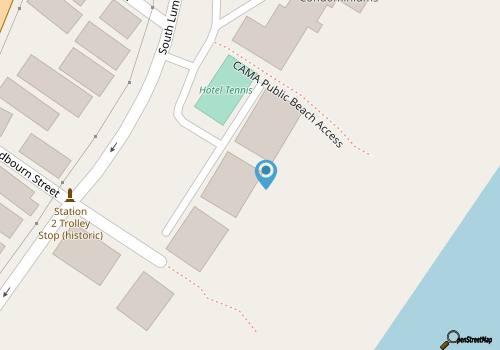 Station One - 1F Matt - Oceanfront condo with community pool, tennis, beach map location
