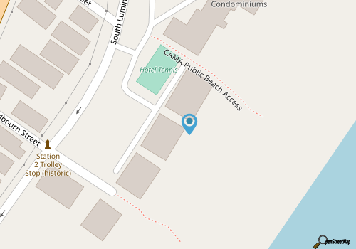 Station One - 4C Grimaldi - Oceanfront condo with community pool, tennis, beach map location