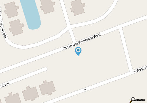 Ocean isle Beach Villa with a view map location