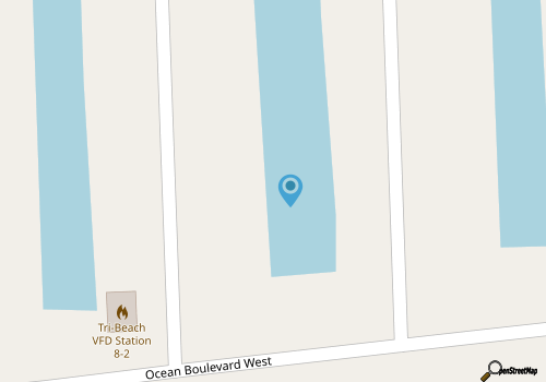 Second Row Gem with Ocean Views, Private Deck, Jacuzzi and Room to Relax map location