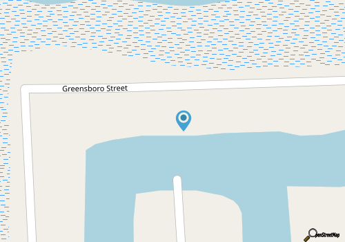 Beach Canal Home with Waterway Views map location