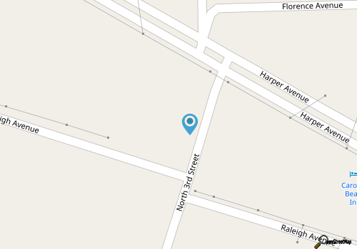 Charming Low-Tox Carolina Beach Cottage map location