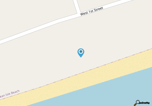 Colorful ocean view condo with pool, central AC, & private washer/dryer map location