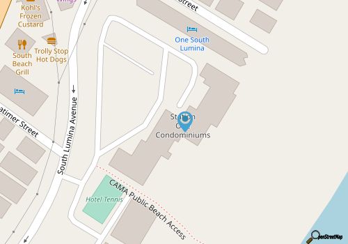 Beautiful 3-bedroom oceanfront condo in Station One map location