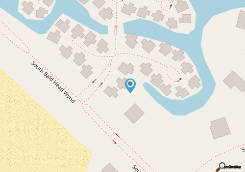 Escape to Sandy Dreams, a beautifully remodeled villa perfectly situated on Bald Head Island. map location