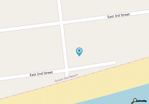 Beach D-ehs at Ocean Isle Beach, ocean front condo with pool map location