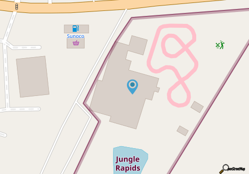 Jungle Rapids Family Fun Park map location