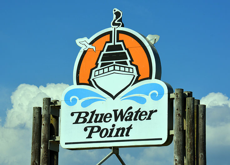 Blue Water Point sign