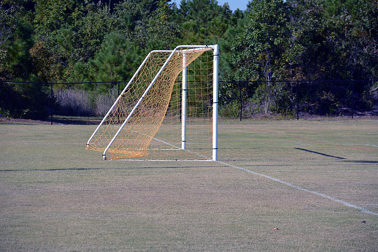 A soccer field at Ocean Isle Beach Park