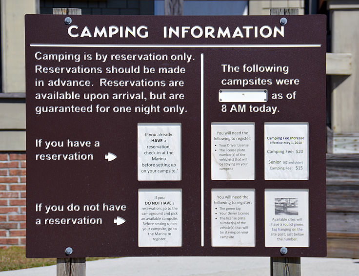 Camping information at Carolina Beach State Park