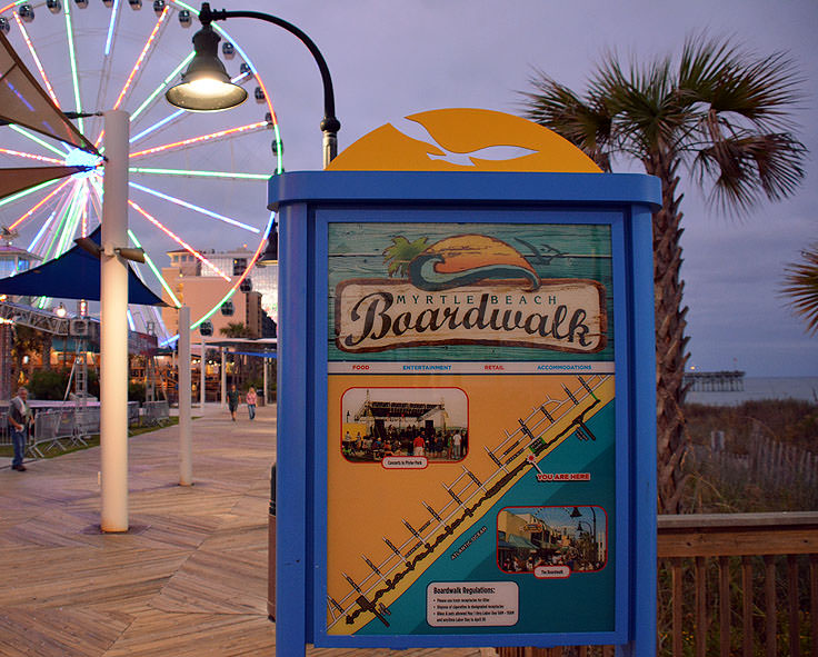Map Of Myrtle Beach Boardwalk Myrtle Beach Boardwalk - Wrightsvillebeach.com