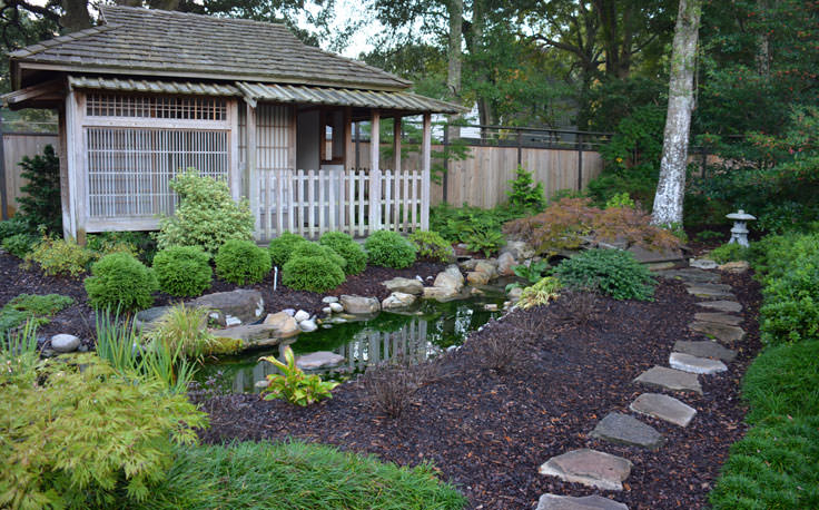 The Japanese Garden at New Hanover County Arboretum in Wilmington, NC