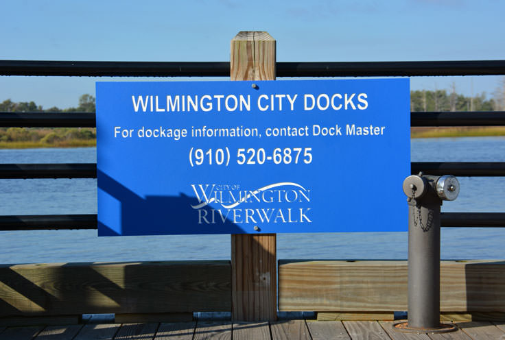 Wilmington City Docks at the Riverwalk in Wilmington, NC