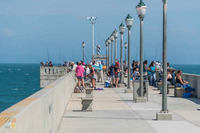 Fishing from Johnnie Mercer's Pier