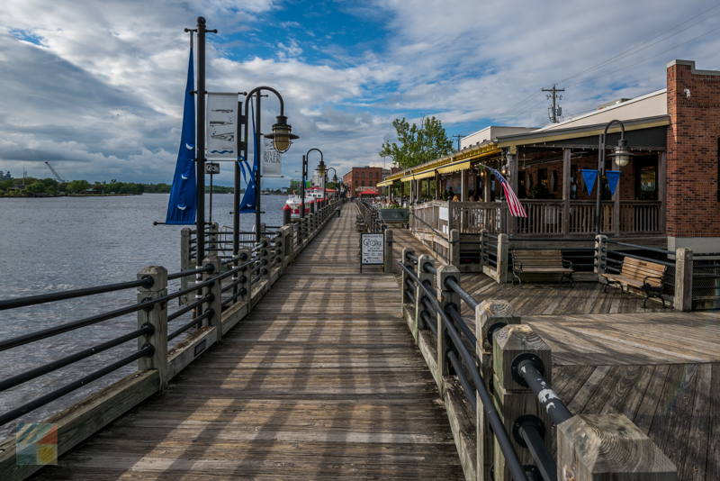 The historic Wilmington riverfront