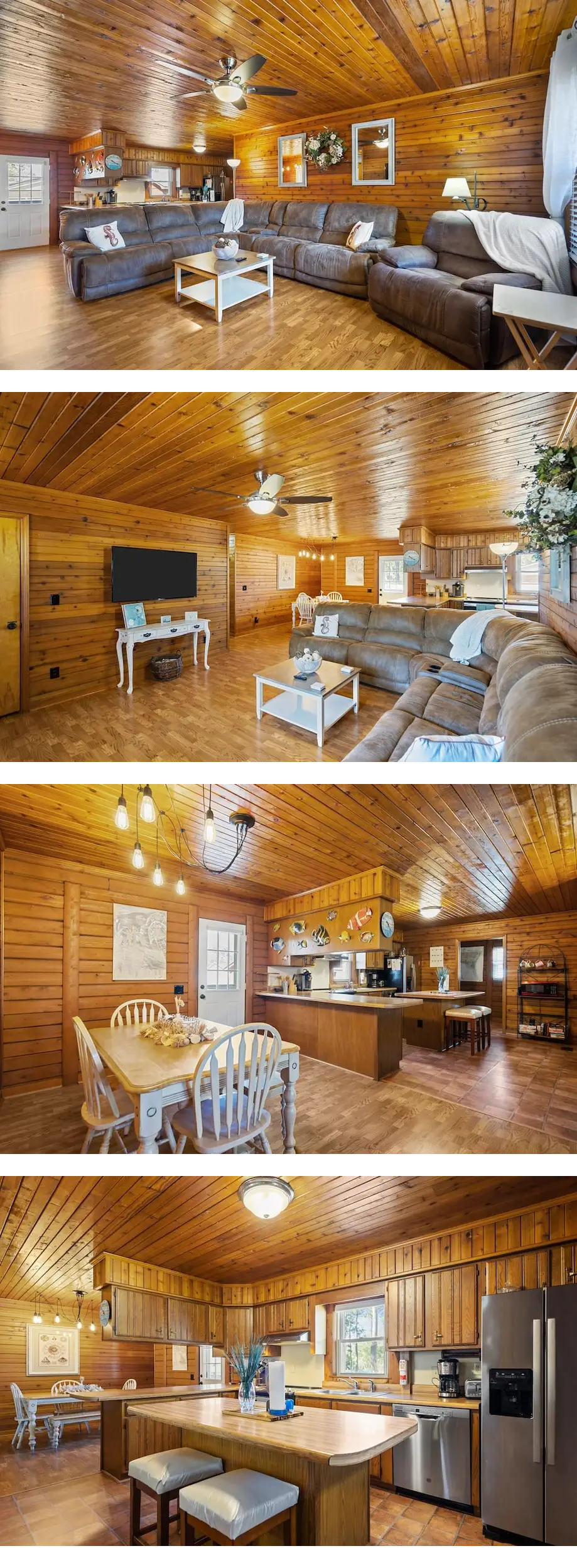 3 BR, 2 BA;  CABIN @ BEACH - PET FRIENDL...