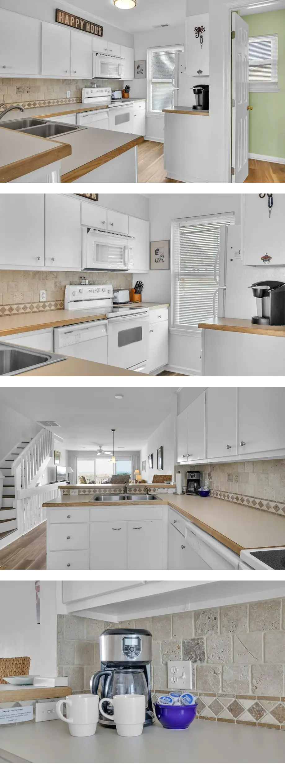 Oceanfront condo with 3 separate decks a...