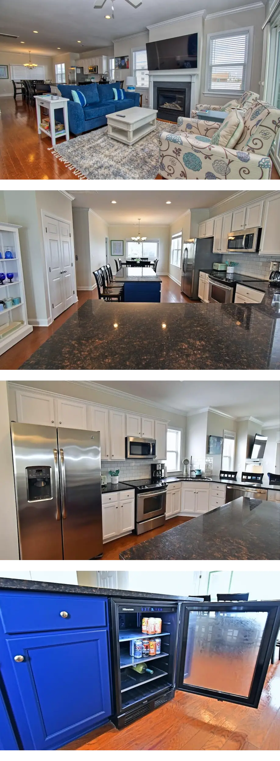 Oceanfront updated 5 bedroom duplex with...