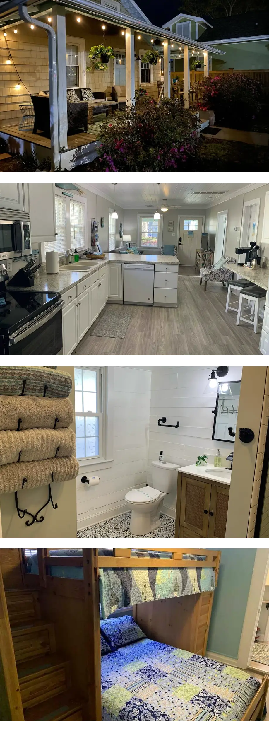 Charming Beach Cottage-1 block to beach/...