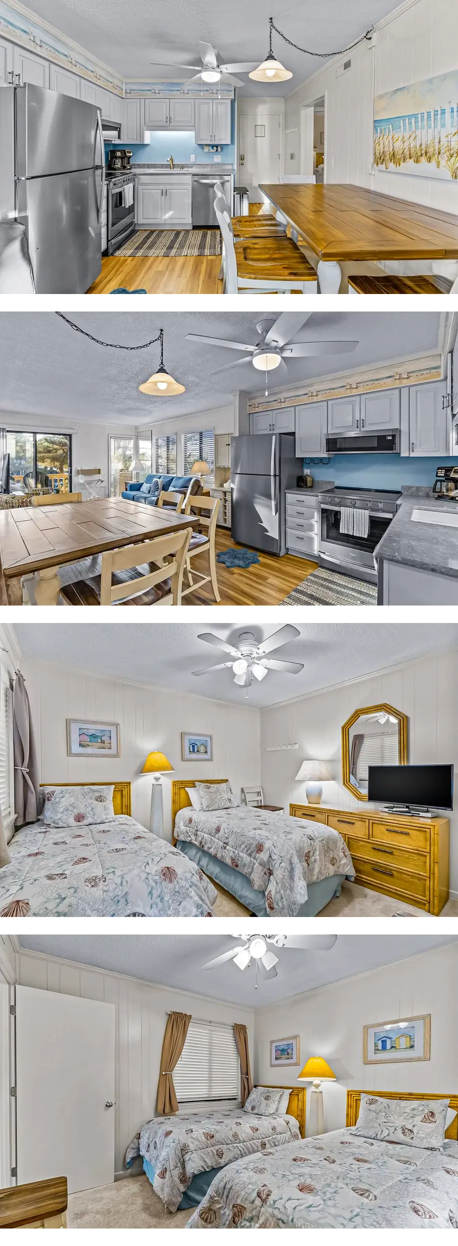 Ocean-view condo in beachfront complex w...
