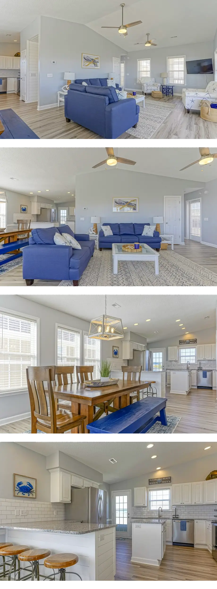 Newly remodeled second row home with bea...