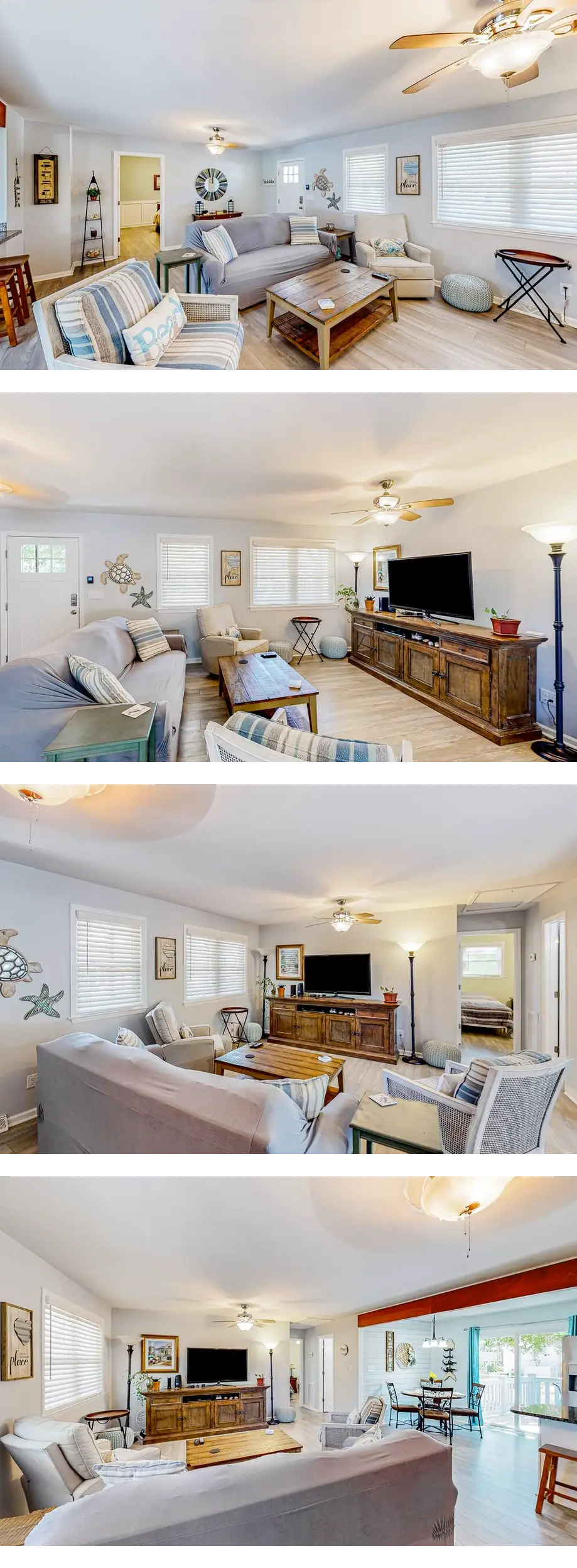 Serene home near the beach with enclosed...