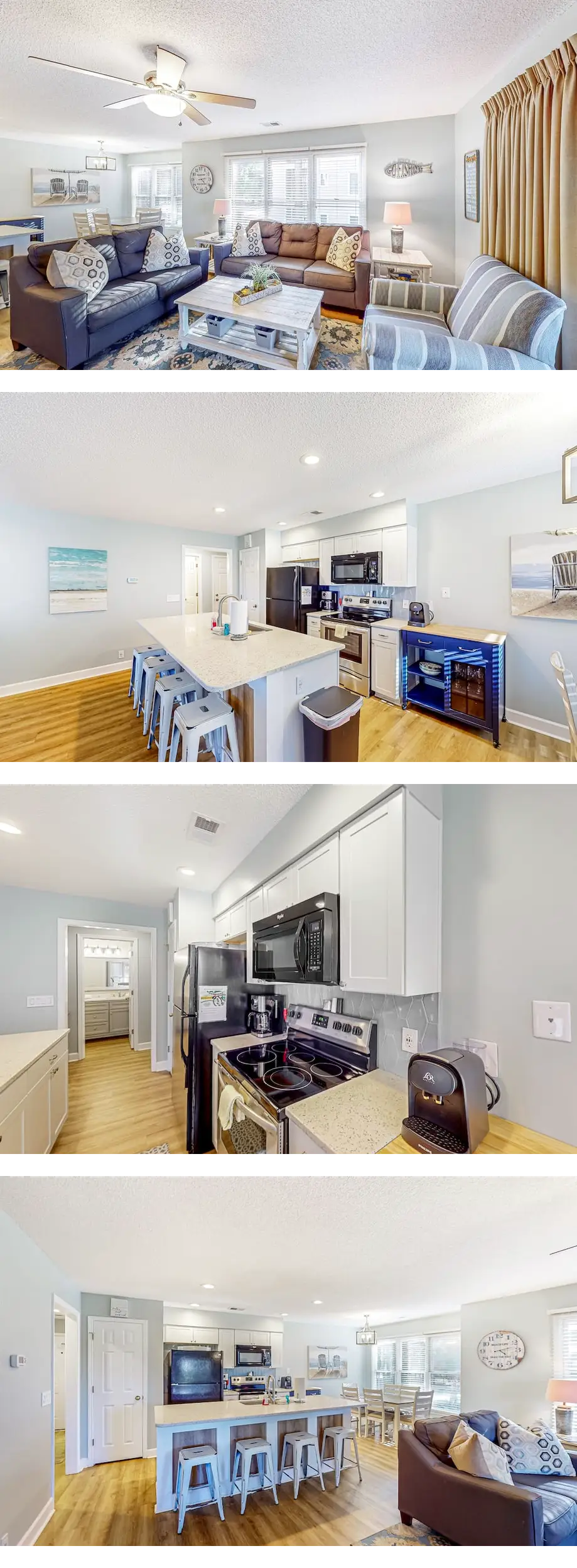Beachside resort condo with screened bal...