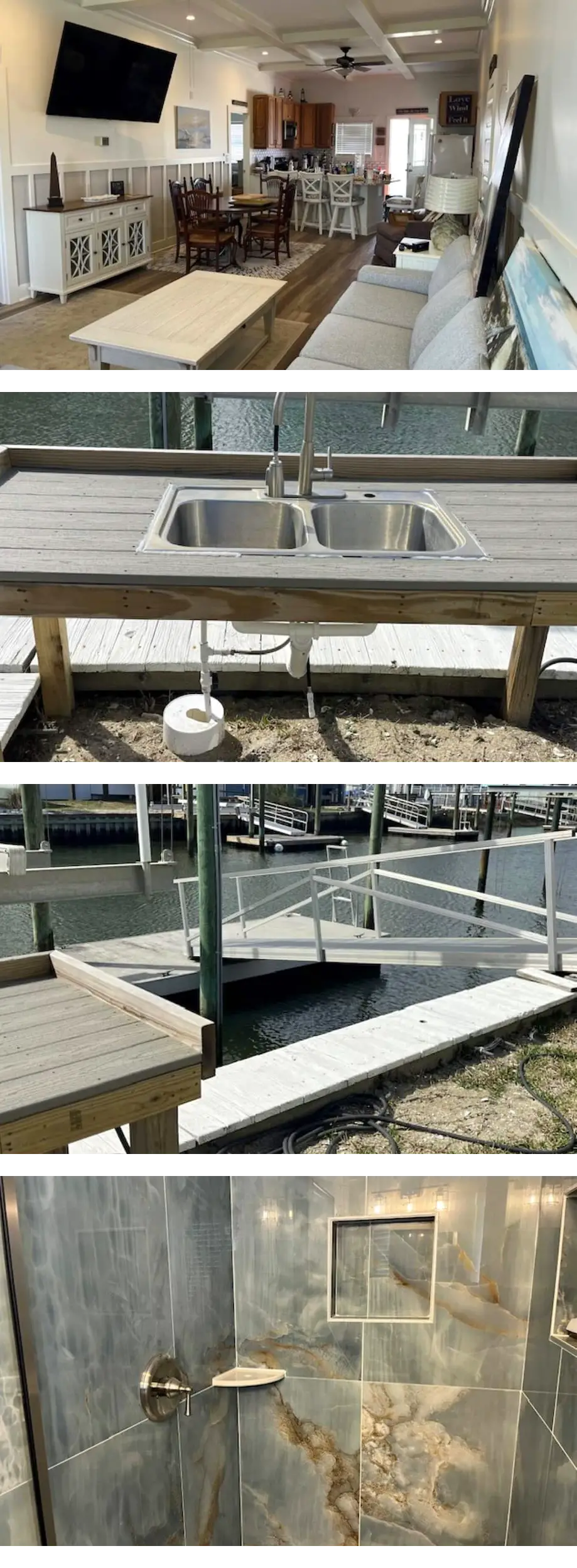 4 bed, 3.5 bath with Boat Dock on Canal