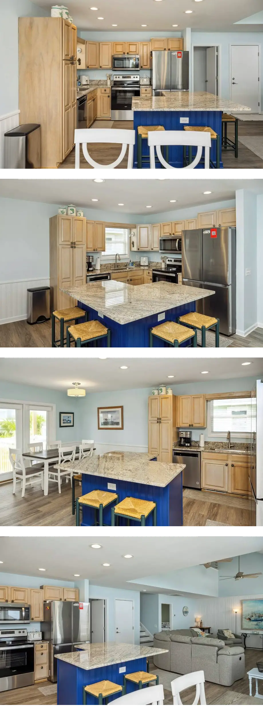 4BR/3BA Oak Island, Steps to Beach, Bike...