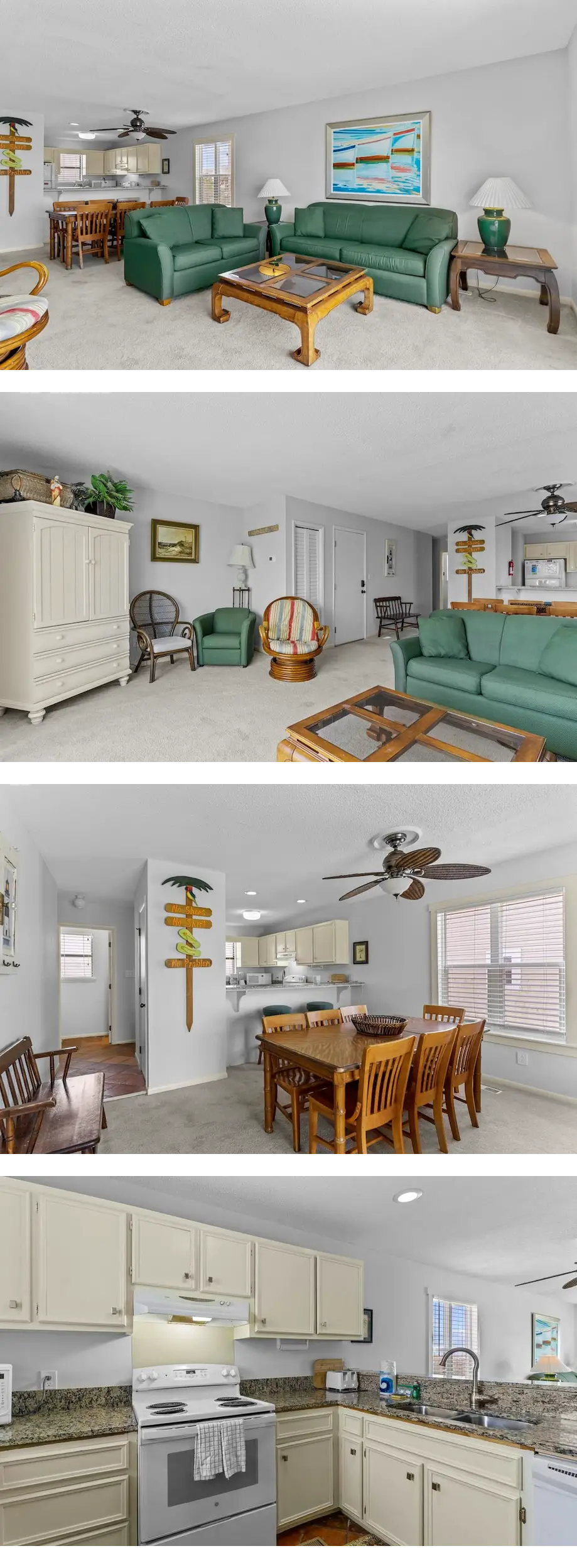 Spacious oceanfront duplex with two kitc...