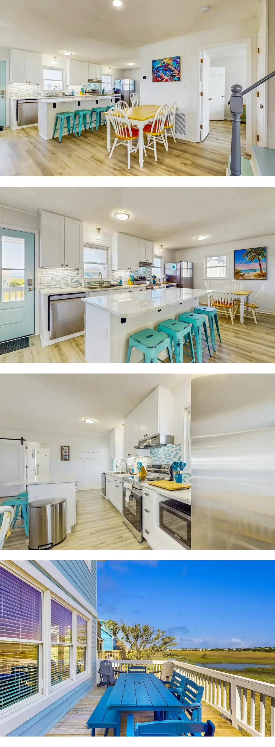 Ocean view home with marsh views, steps ...