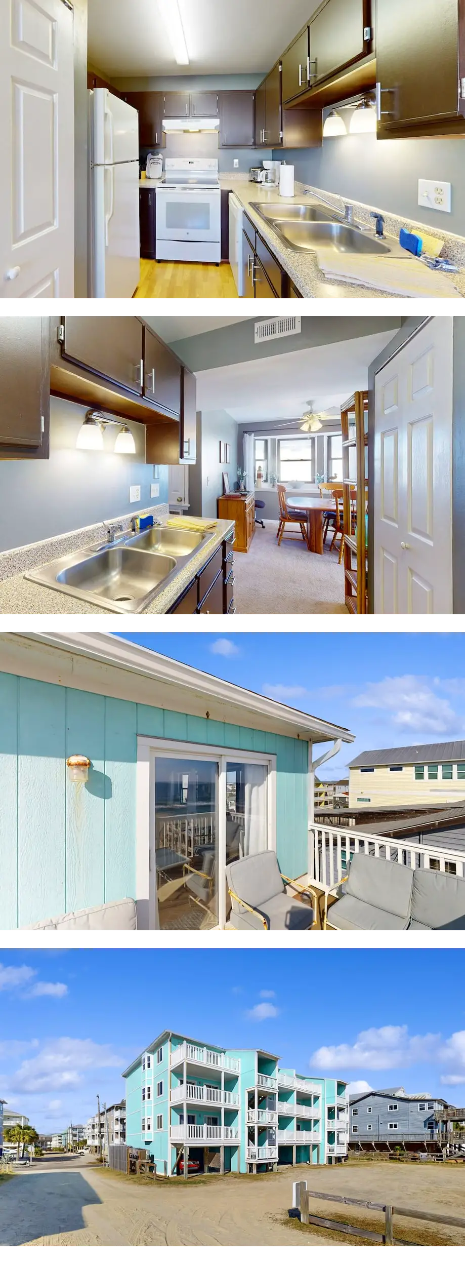 Oceanfront condo with furnished balcony,...