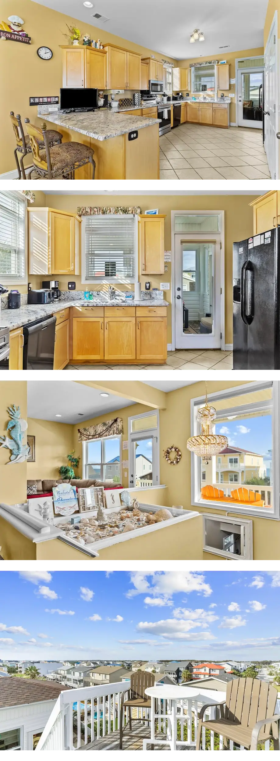 Three-story home with decks, private poo...