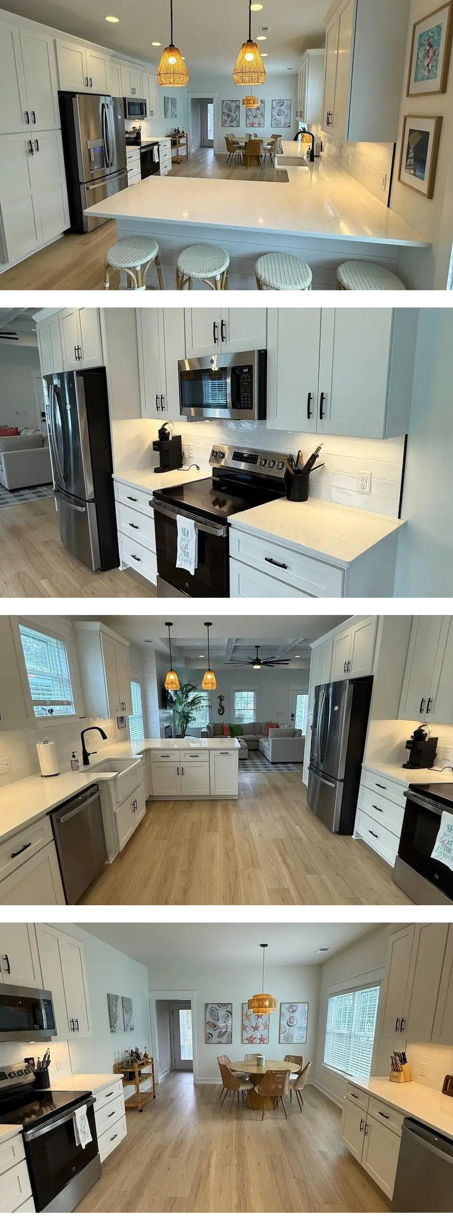 'Snow On The Beach' - Bright Coastal Hom...